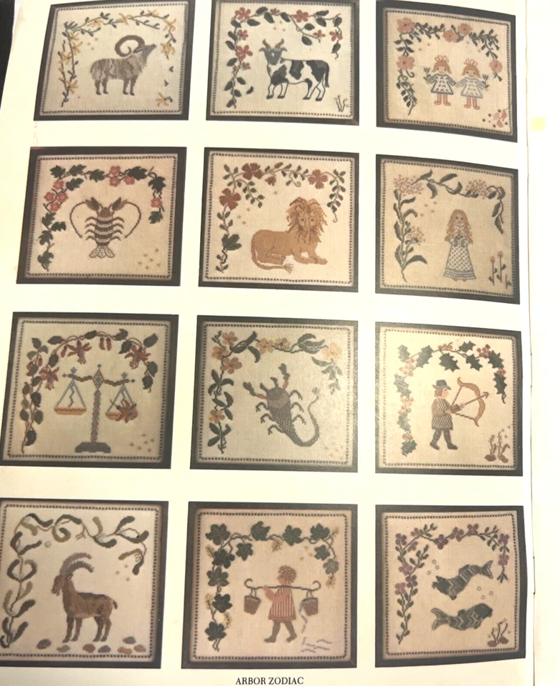 Zodiac Star Signs Horoscope Cross Stitch Vintage Needlepoint Book VGC - Image 4 of 4