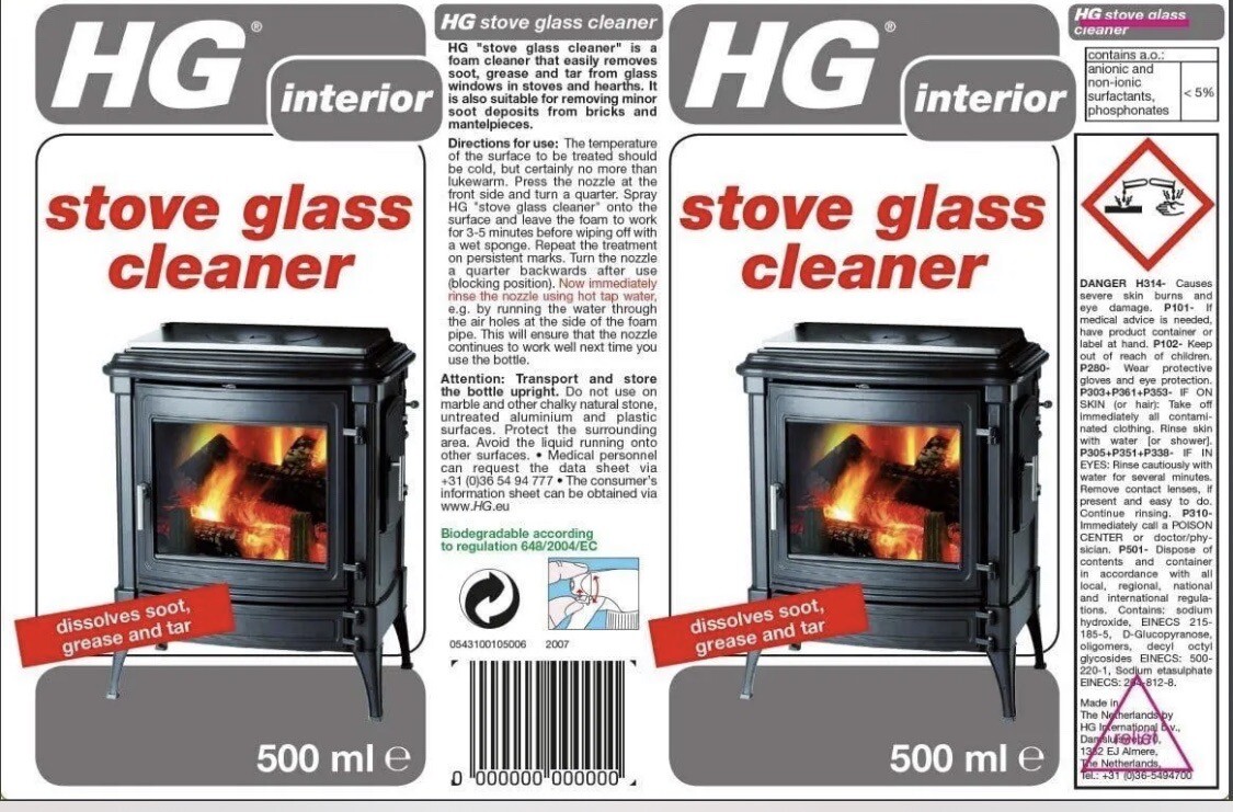 HG Stove Glass Cleaner 500ml eBay