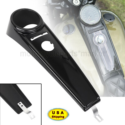 Gloss Black Dash Panel Console Tank Cover For Harley Road King