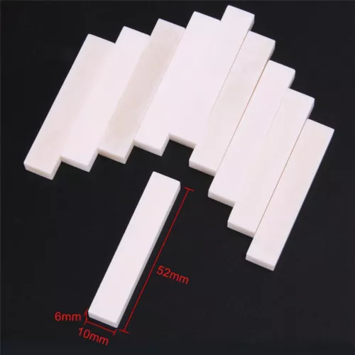 5PCS Hard Buffalo Bone Blank Saddle Nut for Accoustic Classical Guitar DIY