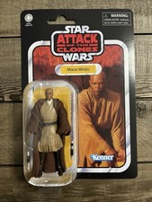 Hasbro Star Wars Attack Of The Clones Mace Windu 3.75    Vintage Collection VC35
