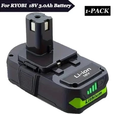 New 18V 3.0Ah For Ryobi P103 One Plus 18 Volt Lithium-ion High Capacity Battery