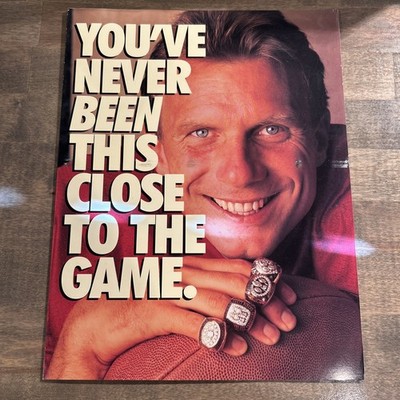 Joe Montana San Francisco 49ers Cover NFL Pro Line Card Flyer