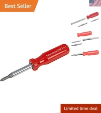 Heavy-Duty 6-in-1 Screwdriver with Hex Torque Handle - Chrome Vanadium Steel