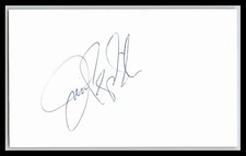 Jim Peplinski 3 X 5 Index Card Autographed !!