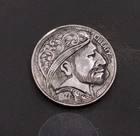 1927 Buffalo Nickel – Scroll Hat, Wavy Hair - Hand Carved Hobo Nickel Engraving