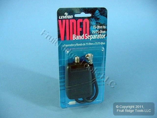 Leviton UHF/VHF Video Band Separator 75 Ohm Coax Cable C5157 - Image 4 of 4