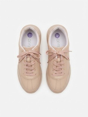 Liu Jo Women's Beige Casual Lace-Up Sneakers Shoes Size 40 EU