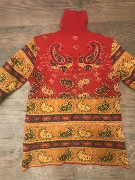Damen Kenzo Pullover rot Wolle 38 / M / 46 #9WDZ