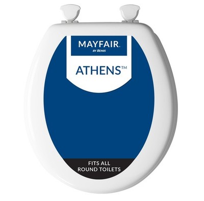 Mayfair 44Ec 000 Formholz WC-Sitz, leicht zu reinigen und zu ersetzen Scharnier, rund