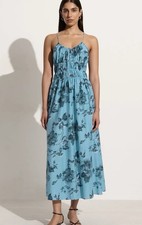 Faithfull Carinna Midi Dress Ciera Floral Size 6 Silk Blend BNWT