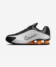 Nike Unisex Shox R4 M - Black/Bright Mandarin/Silver - HQ1988-003 Expeditedship