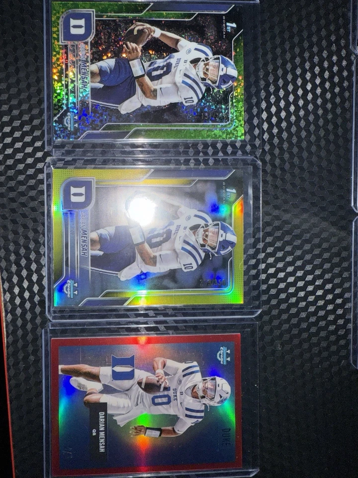 Bowman U Chrome Darian Mensah 1st Bowman Auto And Numbered Cards - Image 3 of 3