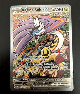 Pokémon TCG Raging Bolt EX 166/131 Sir Prismatic Evolutions Possible PSA 10