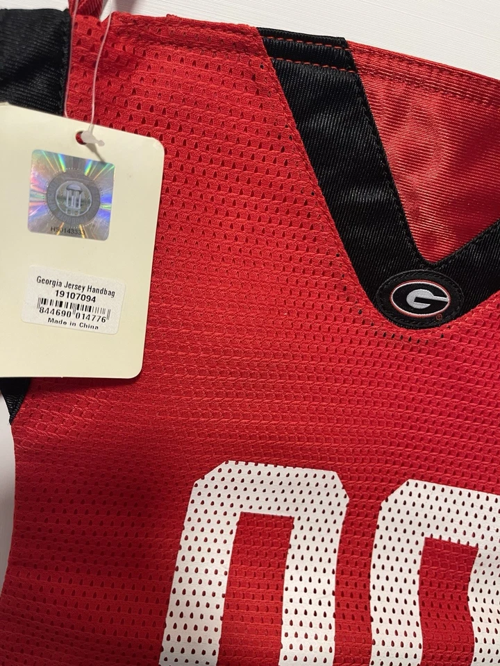 Georgia Bulldogs Jersey Cartera Fútbol Baloncesto Mensajero Bolso de mano 16”x14” Foto 3 de 4