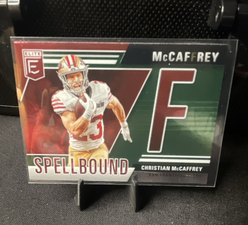 Panini Christian McCaffrey 2024 Donruss Elite Spellbound Insert #17 49ers