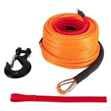 3/8"x100ft Synthetic Winch Rope 22046lbs Recovery Cable Winch Line Truck SUV