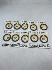 Lokai NFL Cincinnati Bengals Silicone Bracelet Sz S Black/Orange Lot of 10