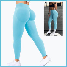 Women High Waist Seamless Scrunch Butt Lifting Workout GYM Leggings Yoga Pants