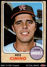 1968 Topps #143 Pete Cimino * Angels COMMON VARIATION 2 - GOOD