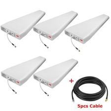 5-Pack Wide Band Log Periodic Yagi Antenna  SMA Cable RG58 For 4G LTE Router
