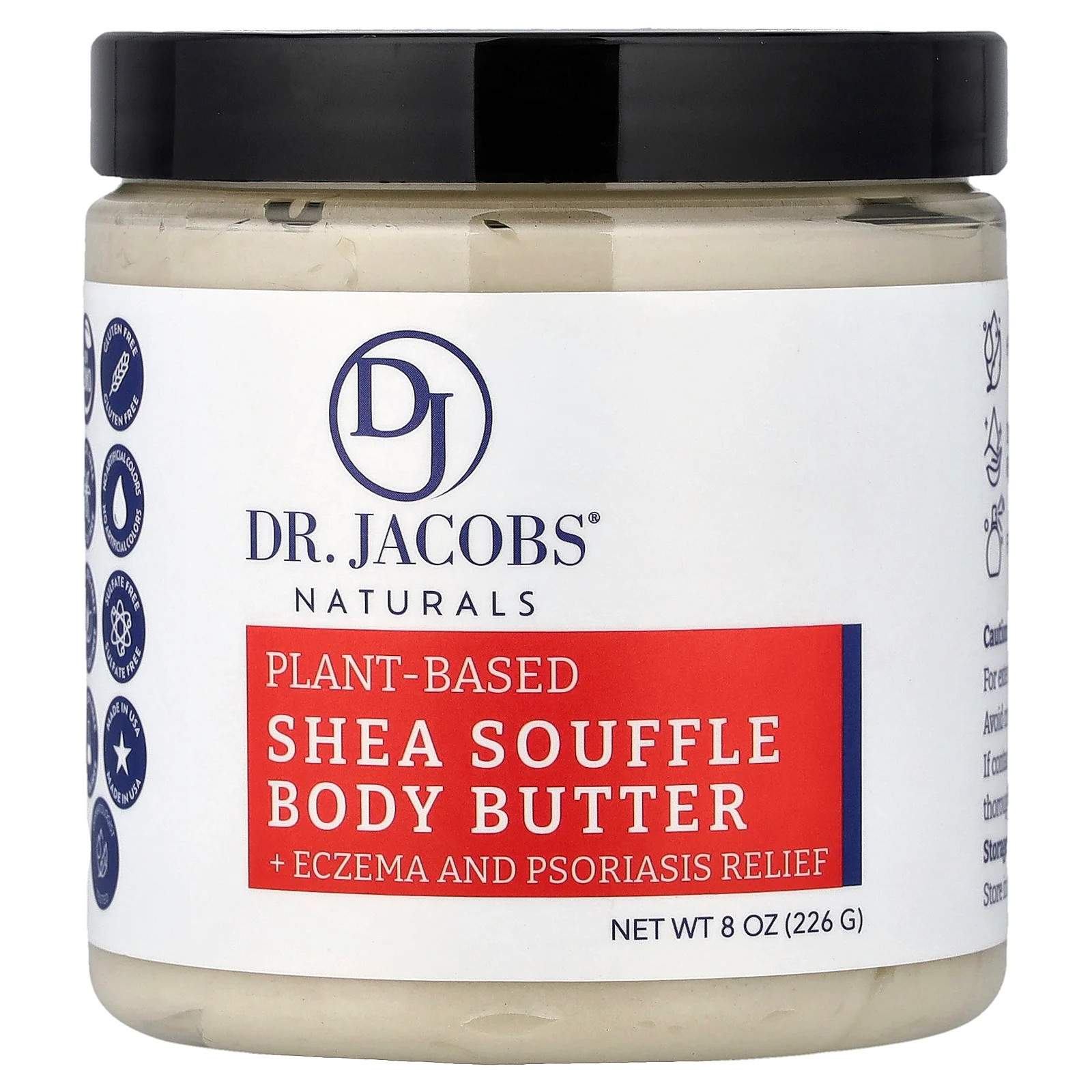Plant-Based Shea Souffle Body Butter Fragrance Free 8 oz 226 g 3590₽