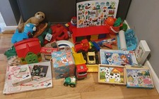 Paket Spielzeug Kinder Spielsachen Holz Puzzle Playmobil Konvolut Kleinkind