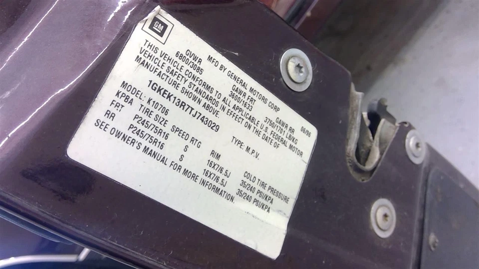 Used Front Left Door Window Regulator Front fits: 1996 Gmc Yukon electric Front Foto 4 de 4