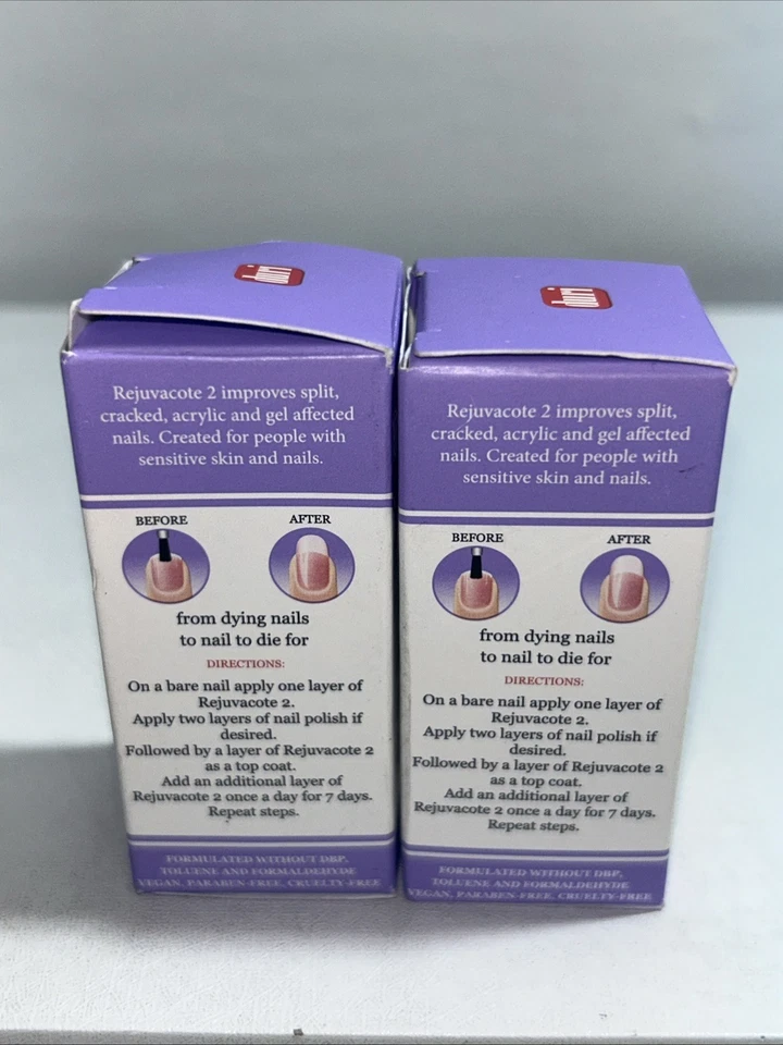 2 nuevos sistemas de crecimiento de uñas Rejuvacote 2 .45 fl oz cada uno Foto 4 de 4