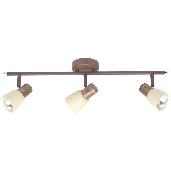 Brilliant Spot Luca 3-Flammig E14/40W Metall/Glas Altkupfer-Champagner Dimmbar-image