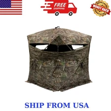 Rhino Blinds - R-200 Realtree Edge Camo Ground Blind, 3 Person