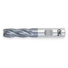 Osg 4550108 End Mill, Roughing, Co, Ticn, 1/2, 4 Fl, Sq