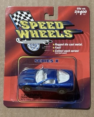 1999 Maisto Welly Speed Wheels Chevrolet Corvette Blue 1/64  E3