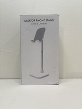 Gray Adjustable Desktop Phone Stand Non-Slip Telescopic Universal Holder ABS