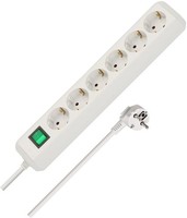 Brennenstuhl Eco-Line Steckdosenleiste 6-Fach 1,5M Weiß Schalter 1159520015