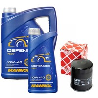 MotoröL Set Defender 10W-40 API SN 6 Liter + ÖLfilter FüR Nissan Pathfinder III