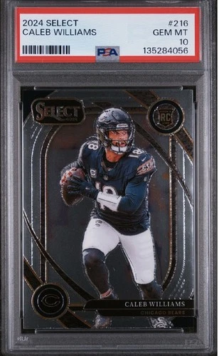 CALEB WILLIAMS 2024 SELECT CLUB LEVEL ROOKIE PSA 10 💎BEARS RC📈HOT!