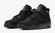 Size 10 - Jordan 4 Retro Mid Black Cat (No Box with Tags)