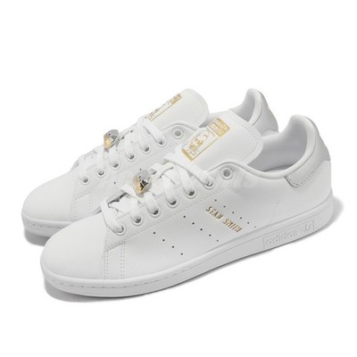 adidas Originals Stan Smith W White Silver Gold Women Classic Casual Shoe HQ4243