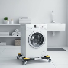 Mobile Appliance Dolly with Locking Wheels Adjustable Furniture Cart for Wash...
