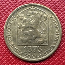Czechoslovakia 1973 Nickel-Brass 20 Haleru. KM# 74