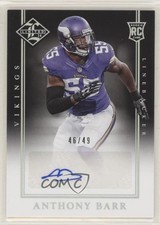 2014 Limited Rookie Signatures Silver Spotlight 46/49 Anthony Barr Auto 07qr