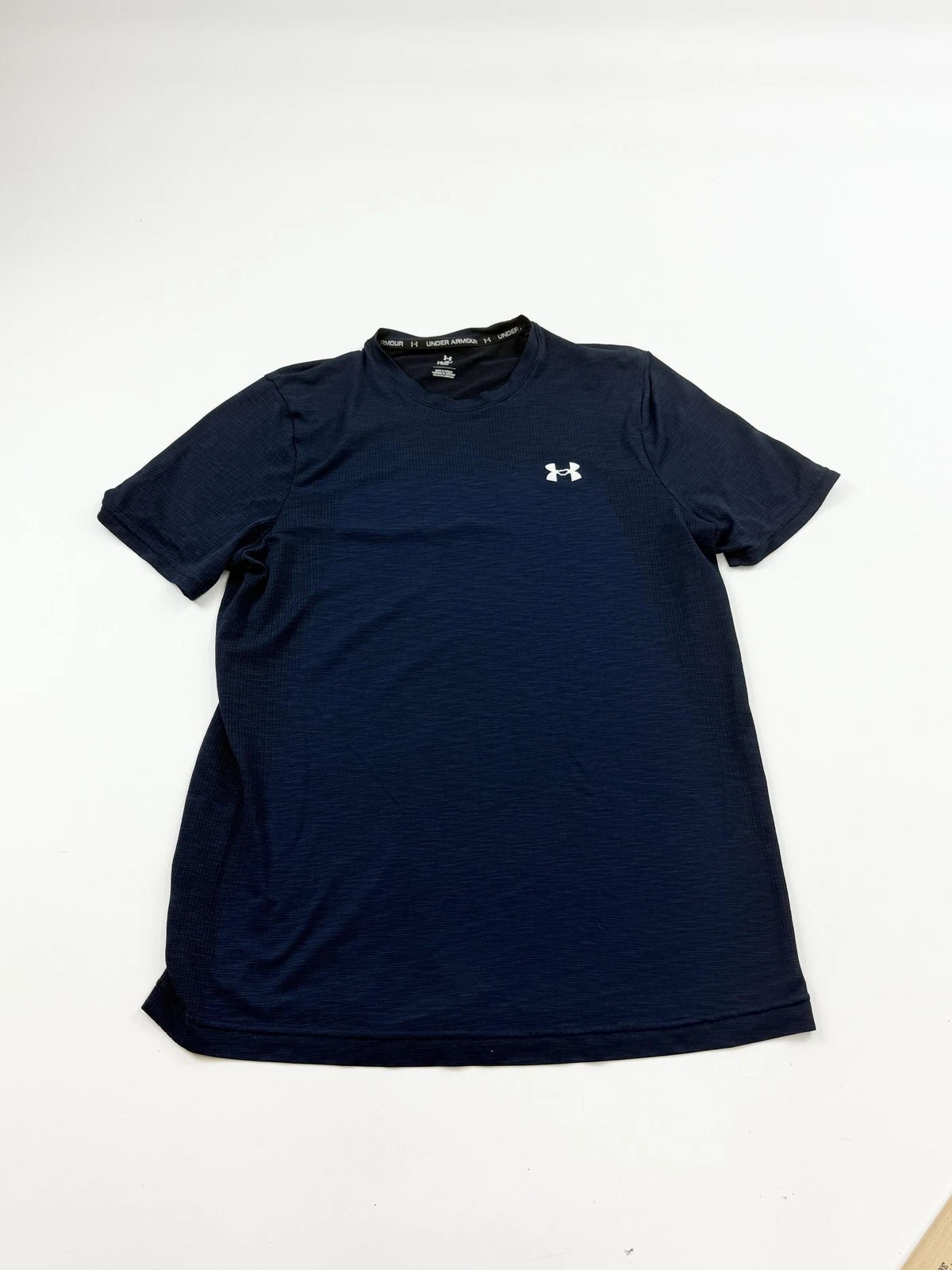Under Armour Shirt Mens Large Fitted Athletic Training Lightweight Crew Performa