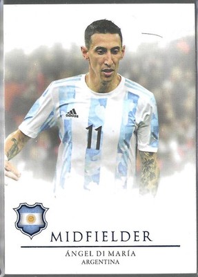 2021-22 Futera Unique World Football Midfielders Angel Di Maria #035