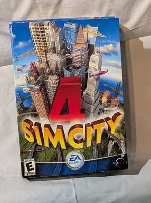 SimCity 4 (PC, 2003) CD ROM Computer Game - Complete with Instructions & Box