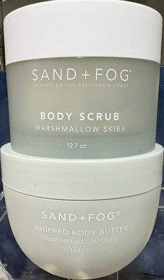 SAND+FOG Whipped Body Scrub Marshmallow skies Body, Scrub and body butter 