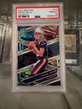 2024 SPECTRA CELESTIAL #113 DRAKE MAYE PATRIOTS ROOKIE CARD 63/99 PSA 10 GEM MIN