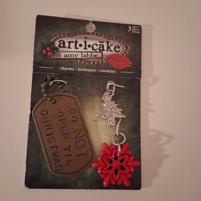 Art I Cake by Amy Labbe Snowflake Tree Charm Pendant Christmas Holiday New 2013