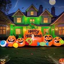 8FT Halloween Inflatable Decorations Outdoor, Halloween Decoration Outdoor Infla