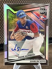 Juarlin Soto 2022 Panini Elite Extra Edition Baseball Prime Numbers Auto /60
